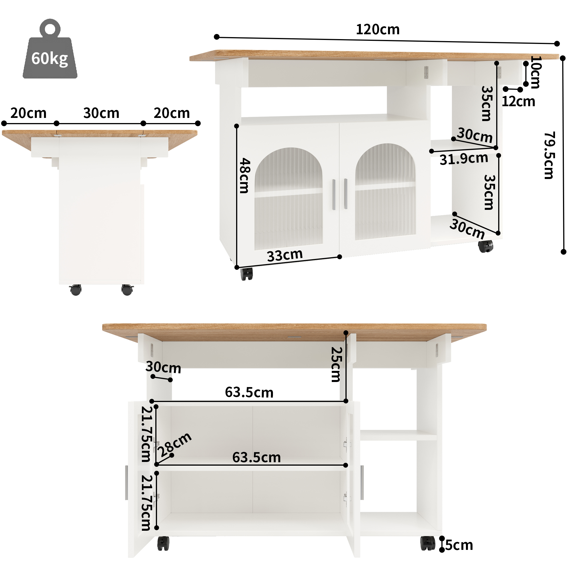 Dimensions du buffet