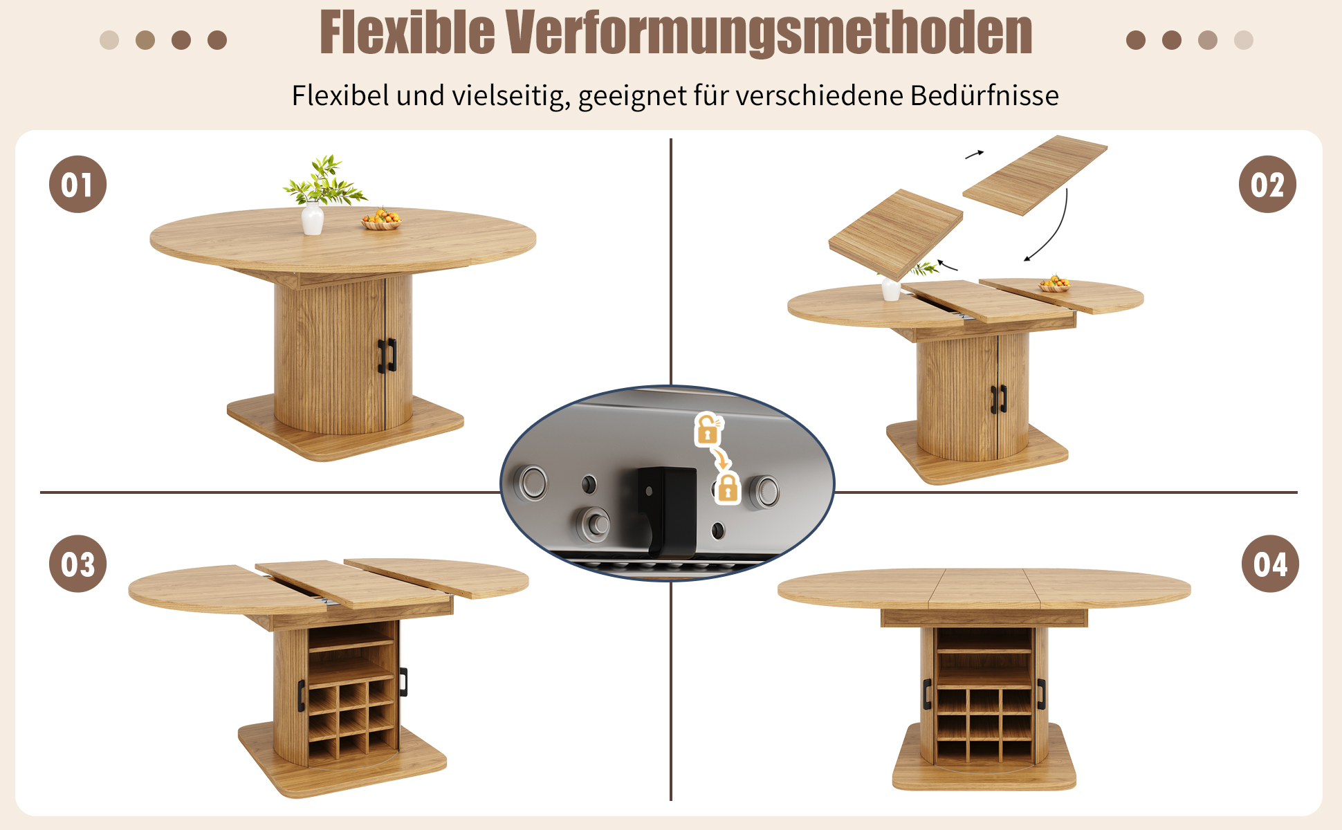 Présentation du table à manger