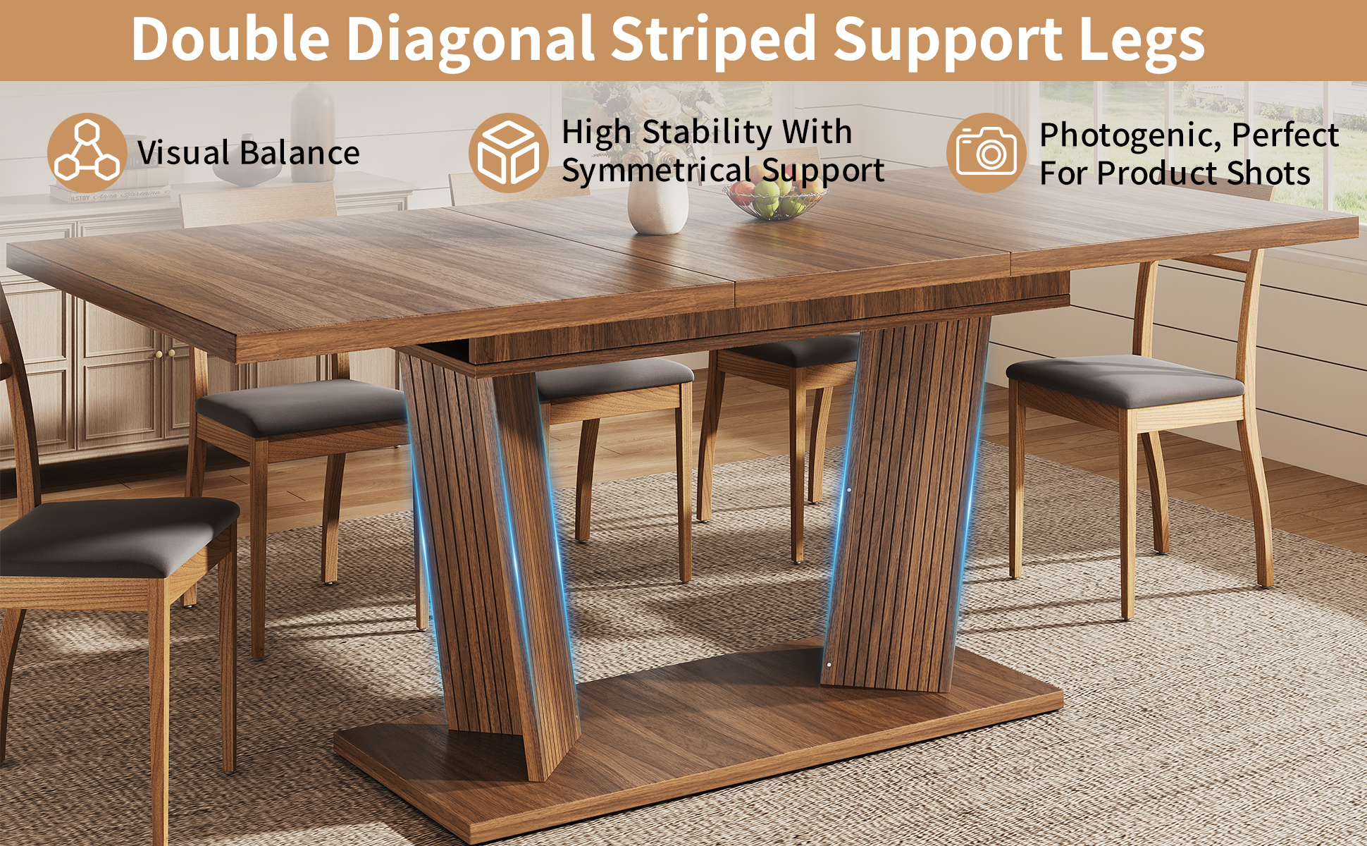 Détail du table à manger