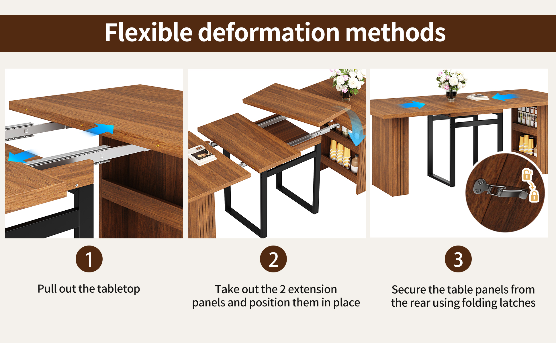 Détail du table à manger