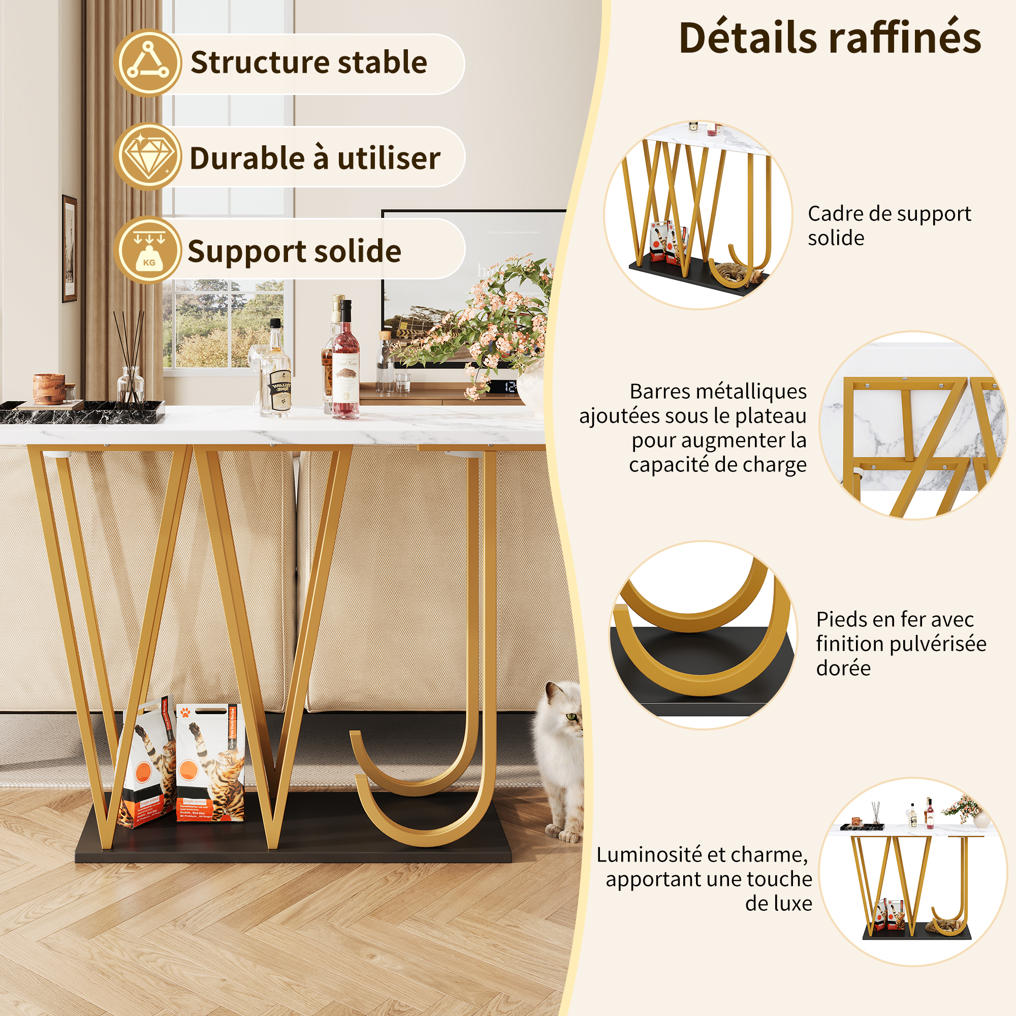 Détail du table à manger