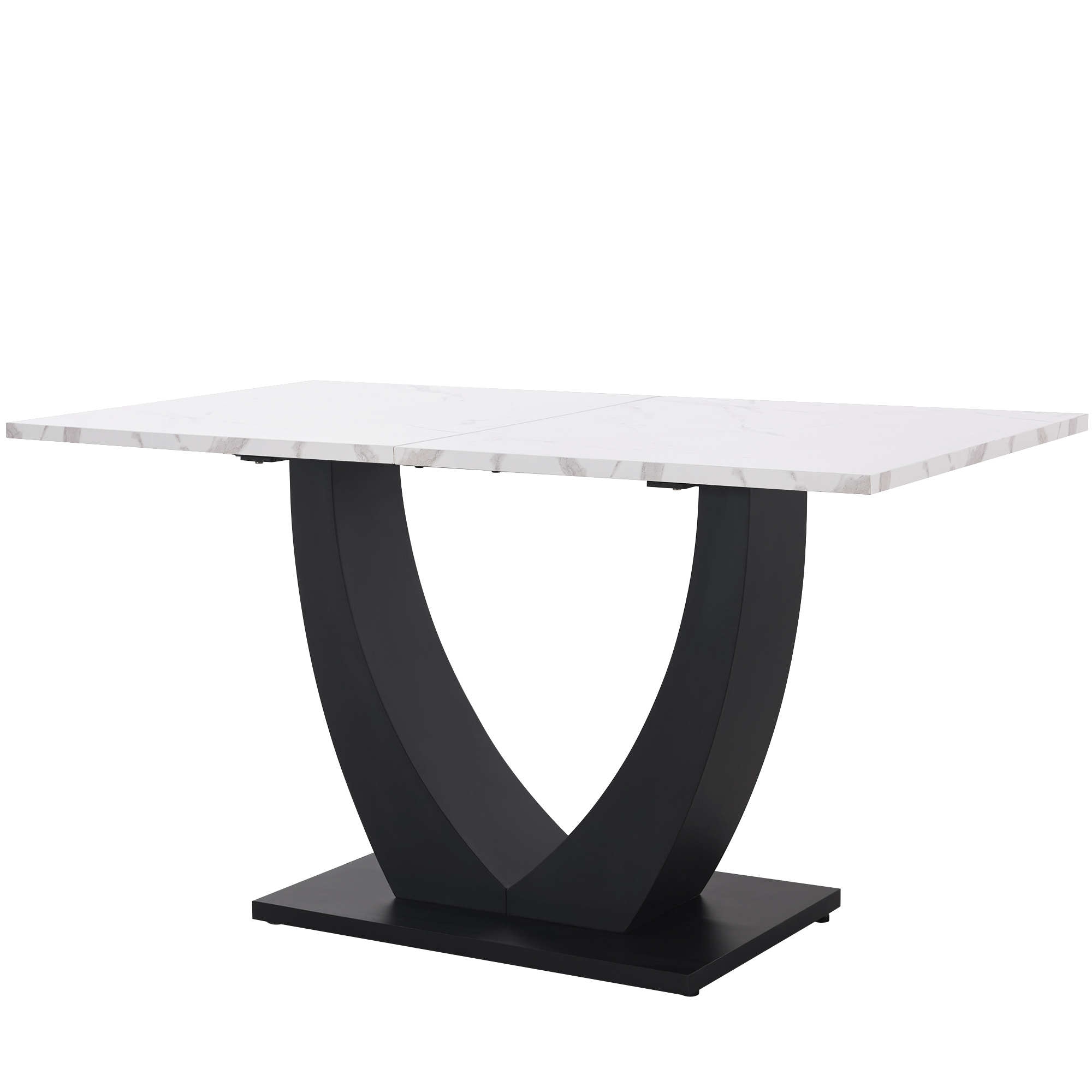 Ensemble salle à manger 5 pièces : table 140x75x75 - image 2