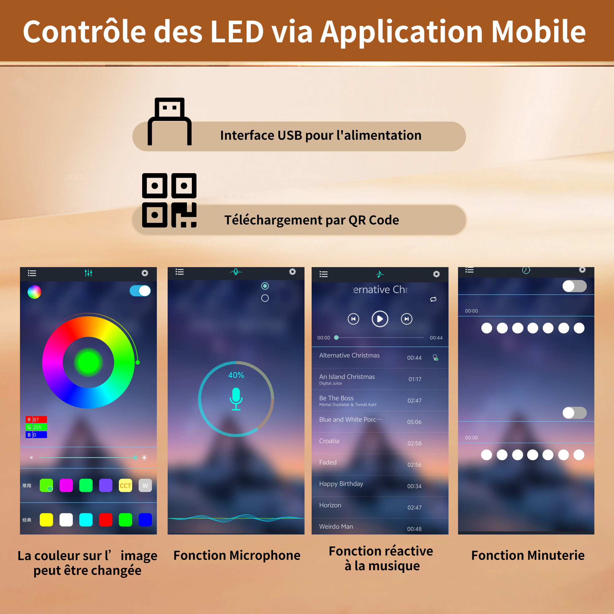 Buffet de Cuisine Haut LED