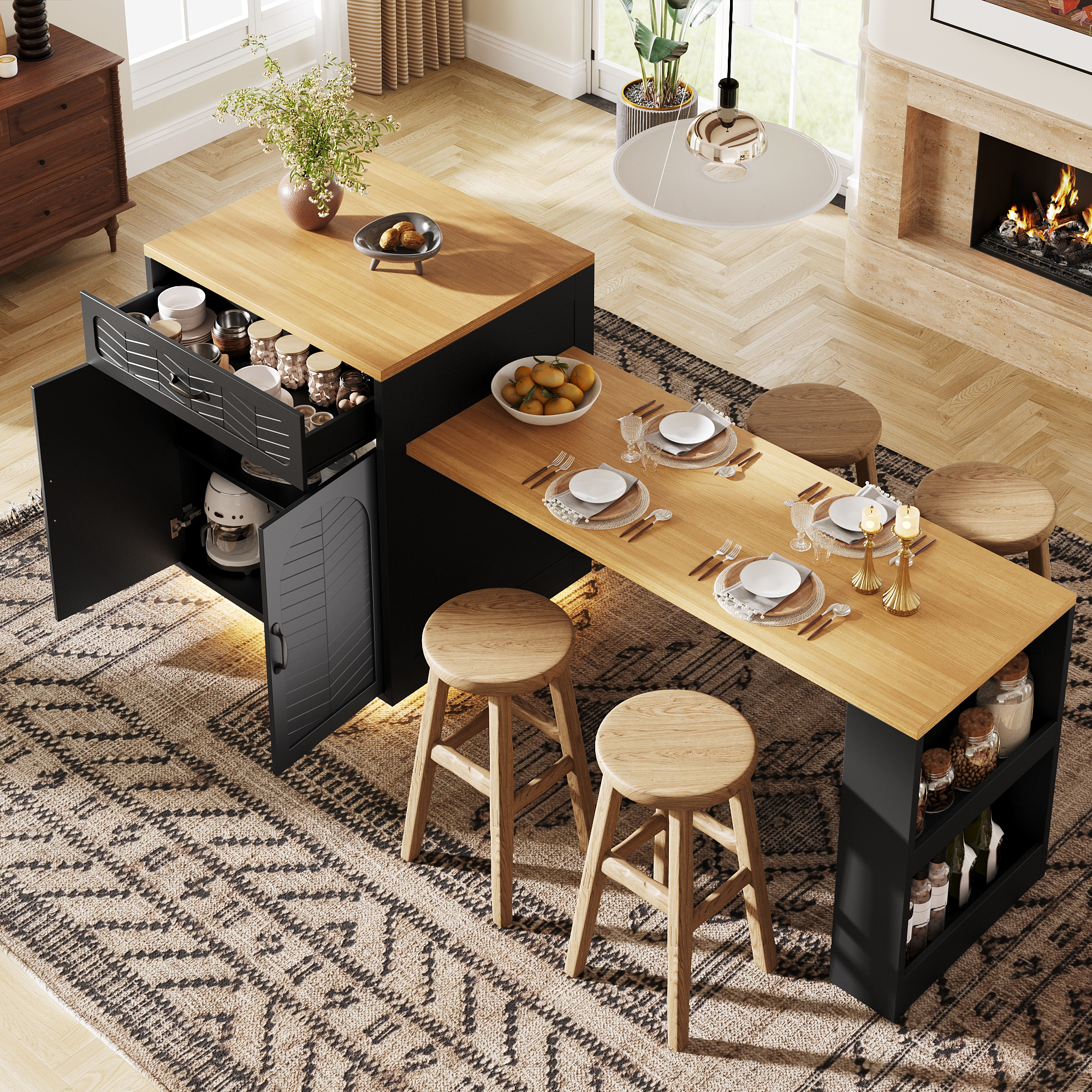 Kücheninsel / Küchenschrank / Buffetschrank / Bart