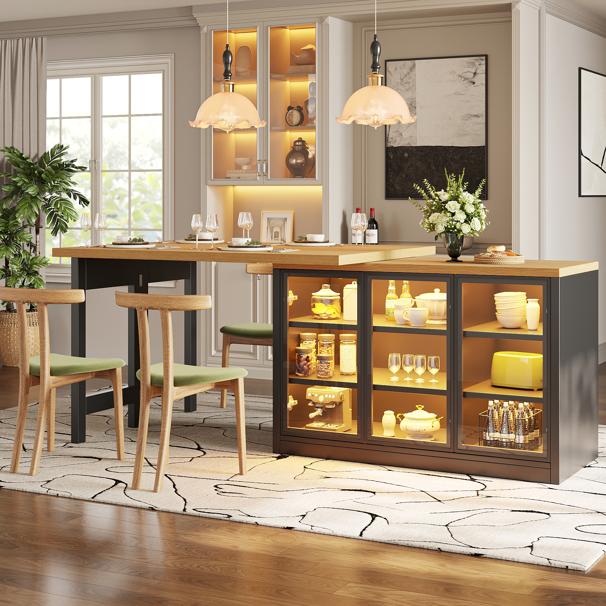 Multifunktionaler Esstisch Seiten-Schrank Kombinat