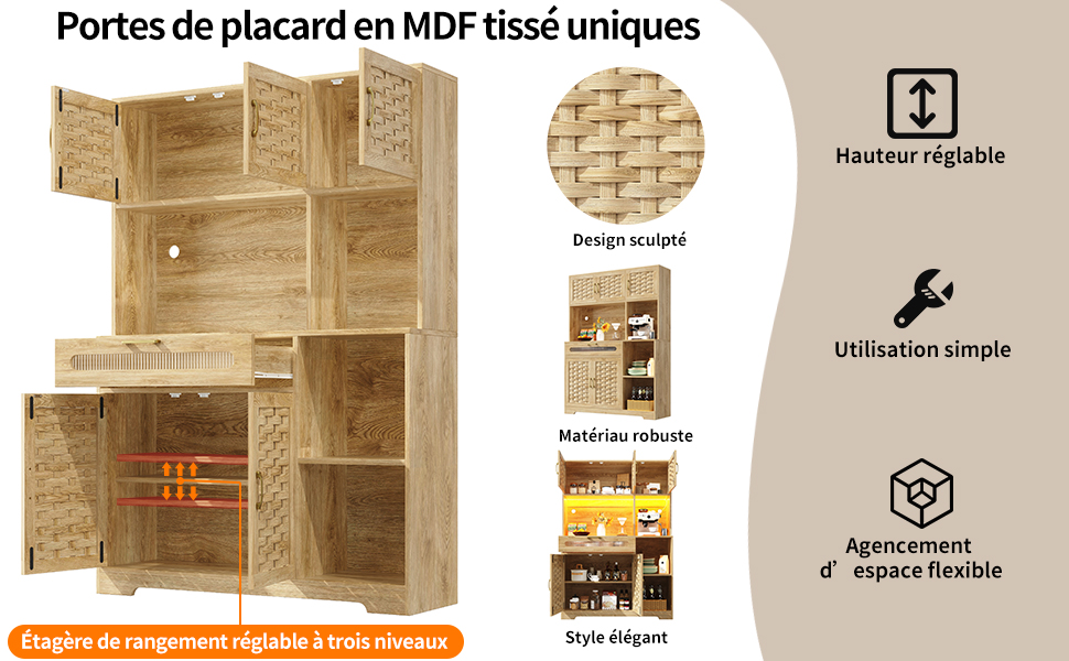 Détail du vitrine