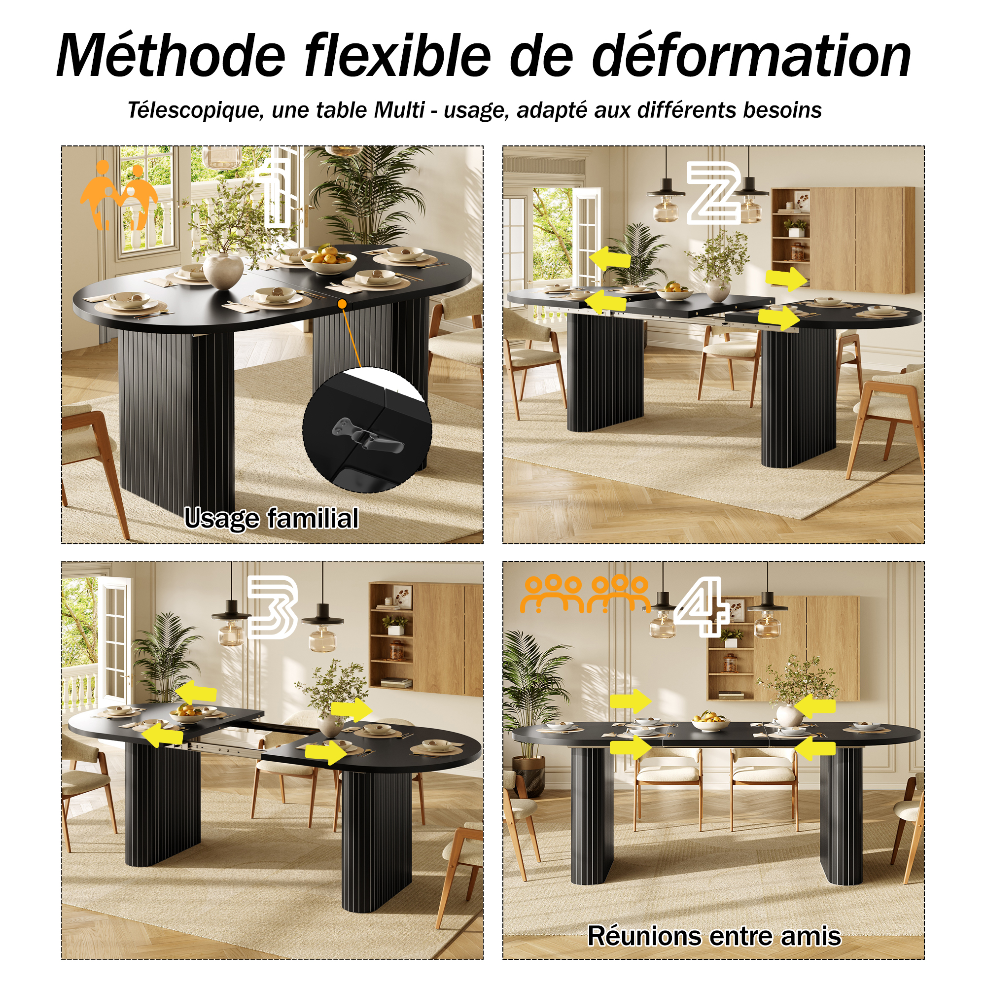 Détail du table à manger
