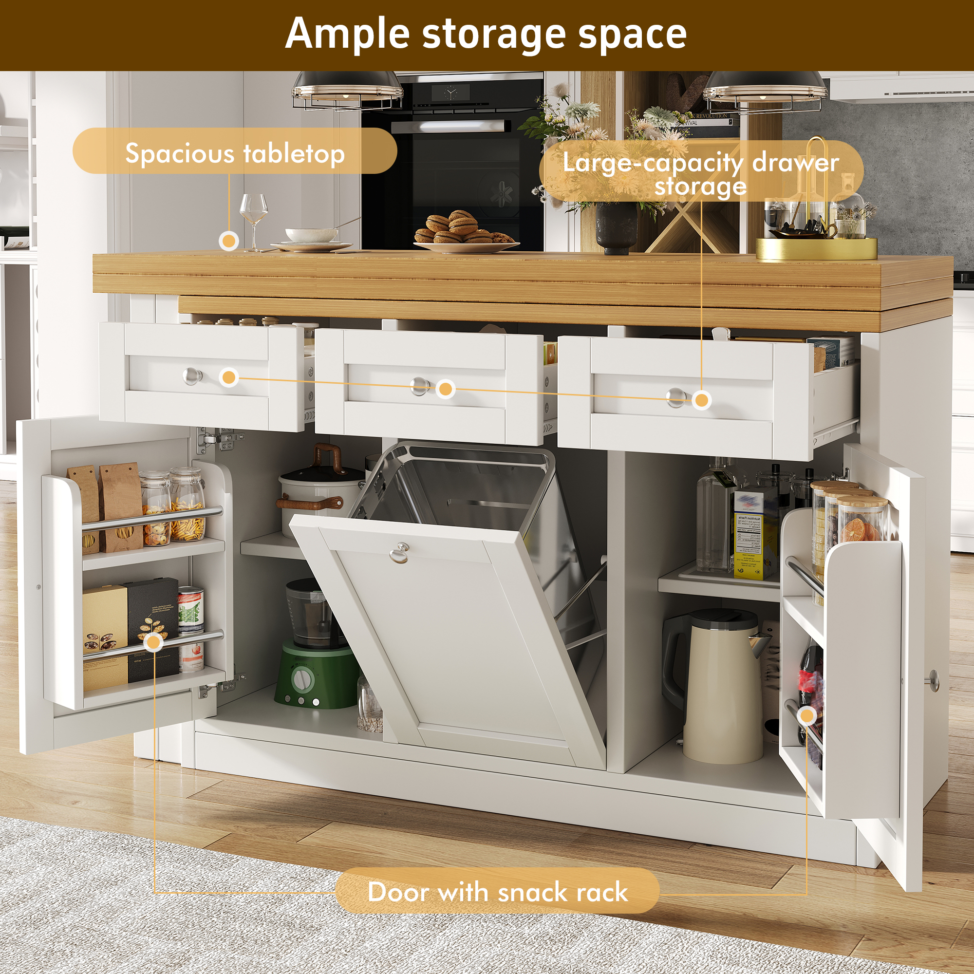 Détail du table haute