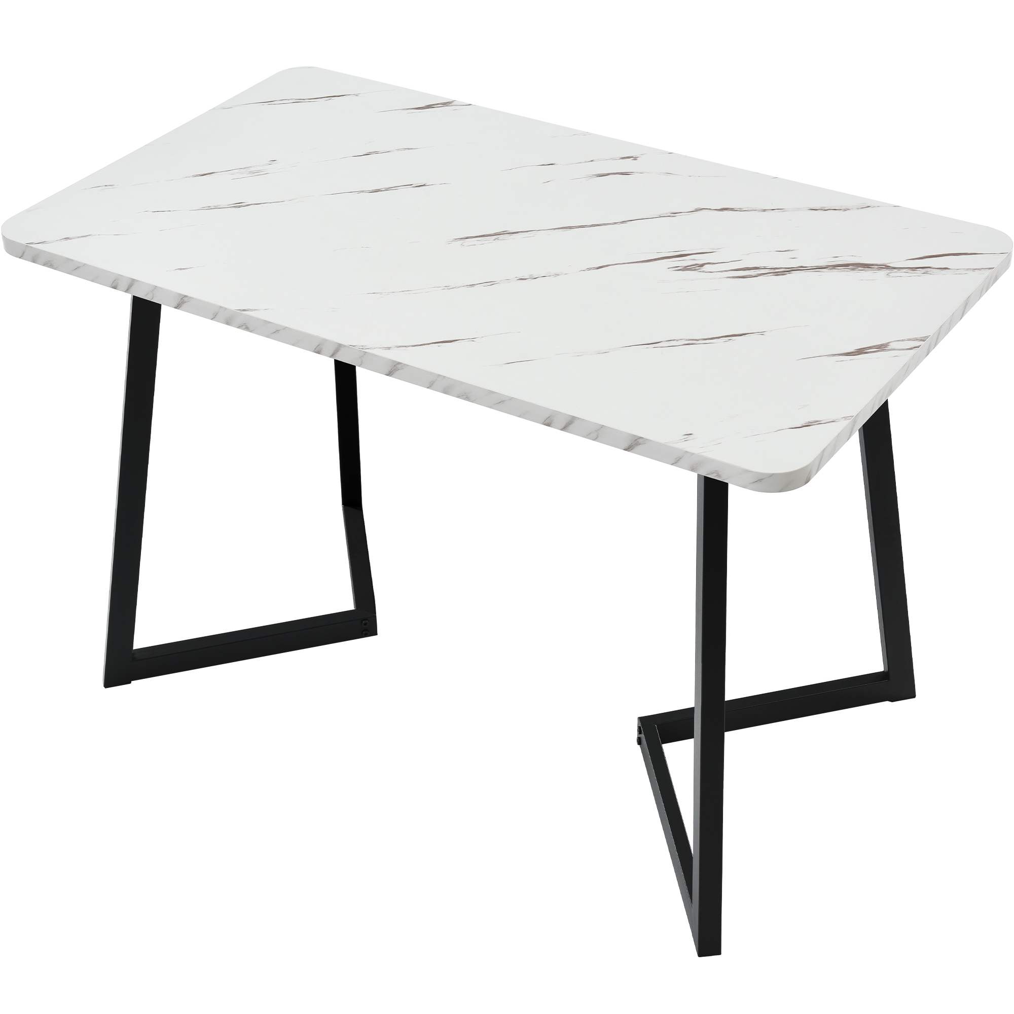 Ensemble table et chaises, 5 pièces, 1 table + 4 chaises, velours, noir - vue 4