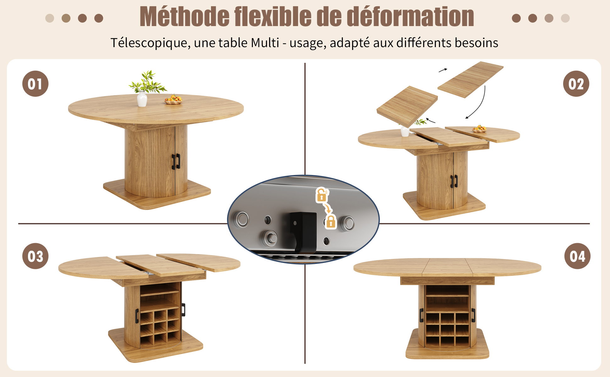 Présentation du table à manger