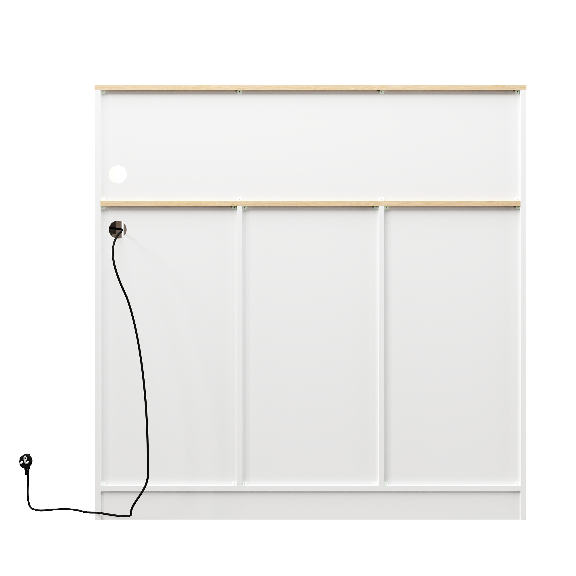 Armoire à vin et vaisselle 120×40×121 cm, matériau bois résistant, plateau bois naturel, casier à vin 4 niveaux, porte-verres, pour cuisine et salle à manger, organise vins et ustensiles, design fonctionnel élégant - image 1