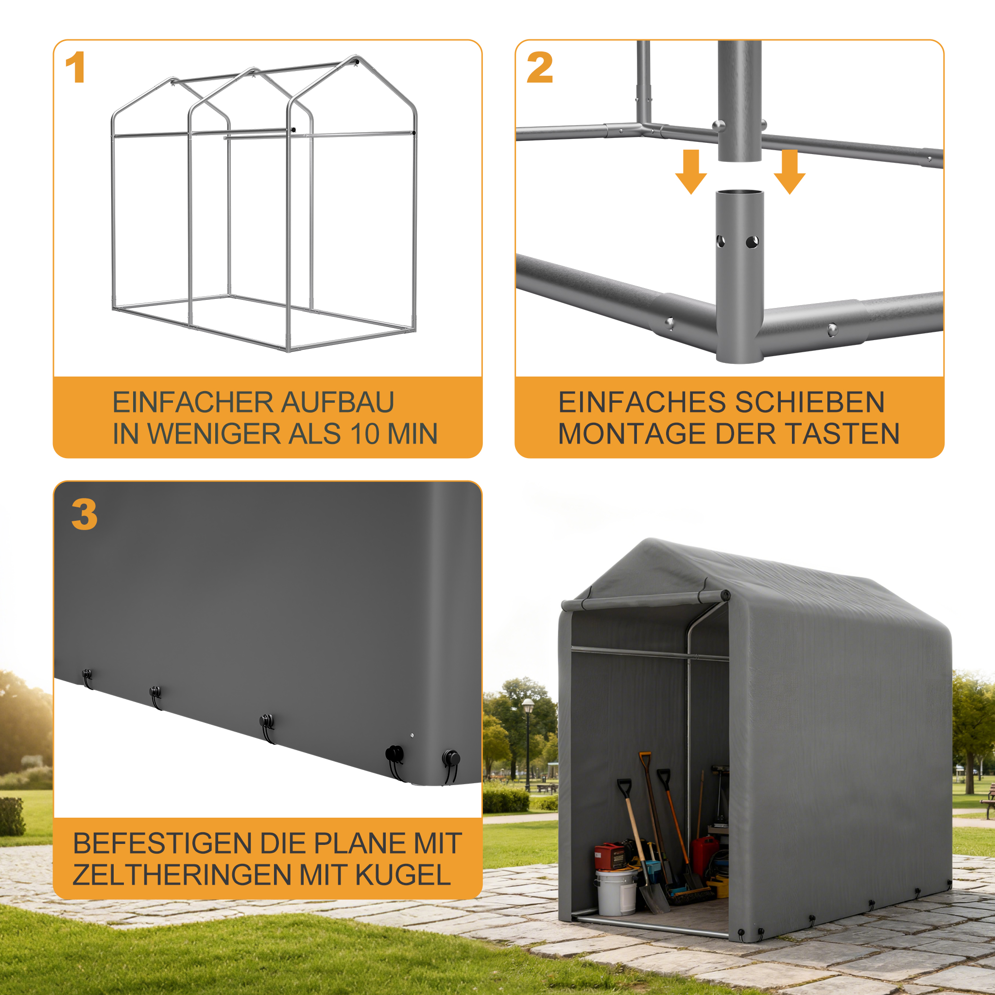 Bâche PE 170 g/m² étanche anti‑UV pour usage extérieur toute l’année
