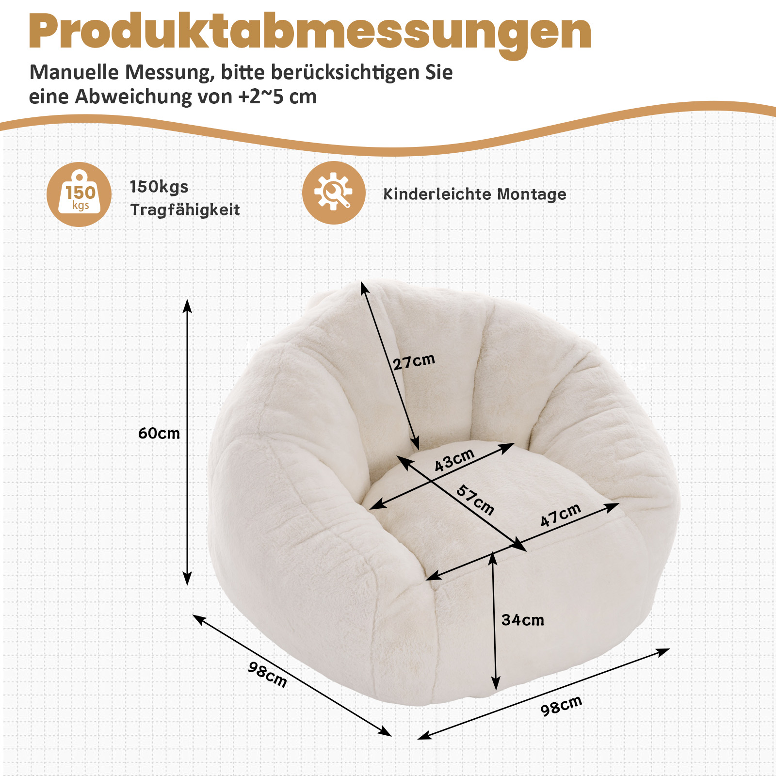 Sitzsack, ein Sitzsack für Erwachsene und Kinder, 