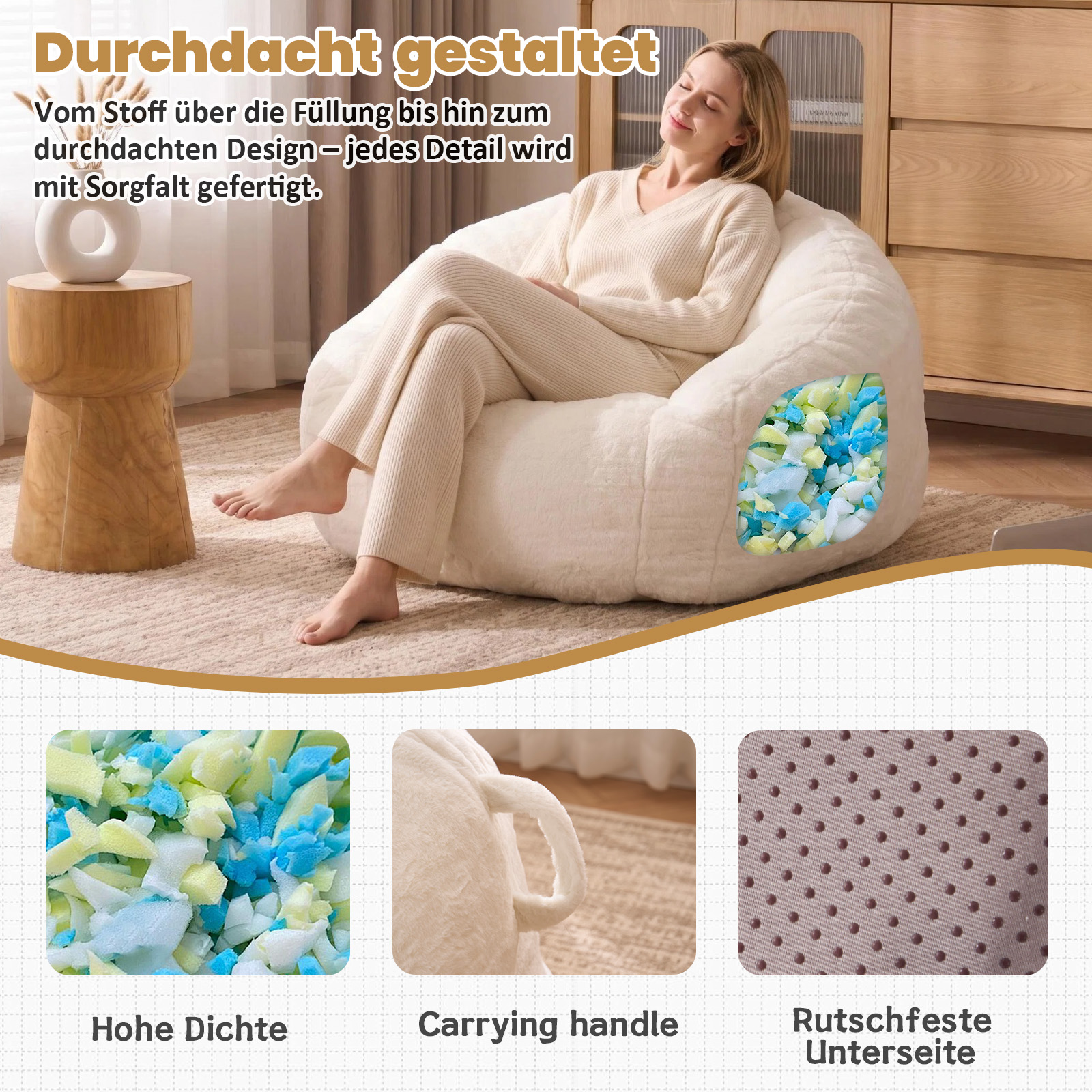 Sitzsack, ein Sitzsack für Erwachsene und Kinder, 