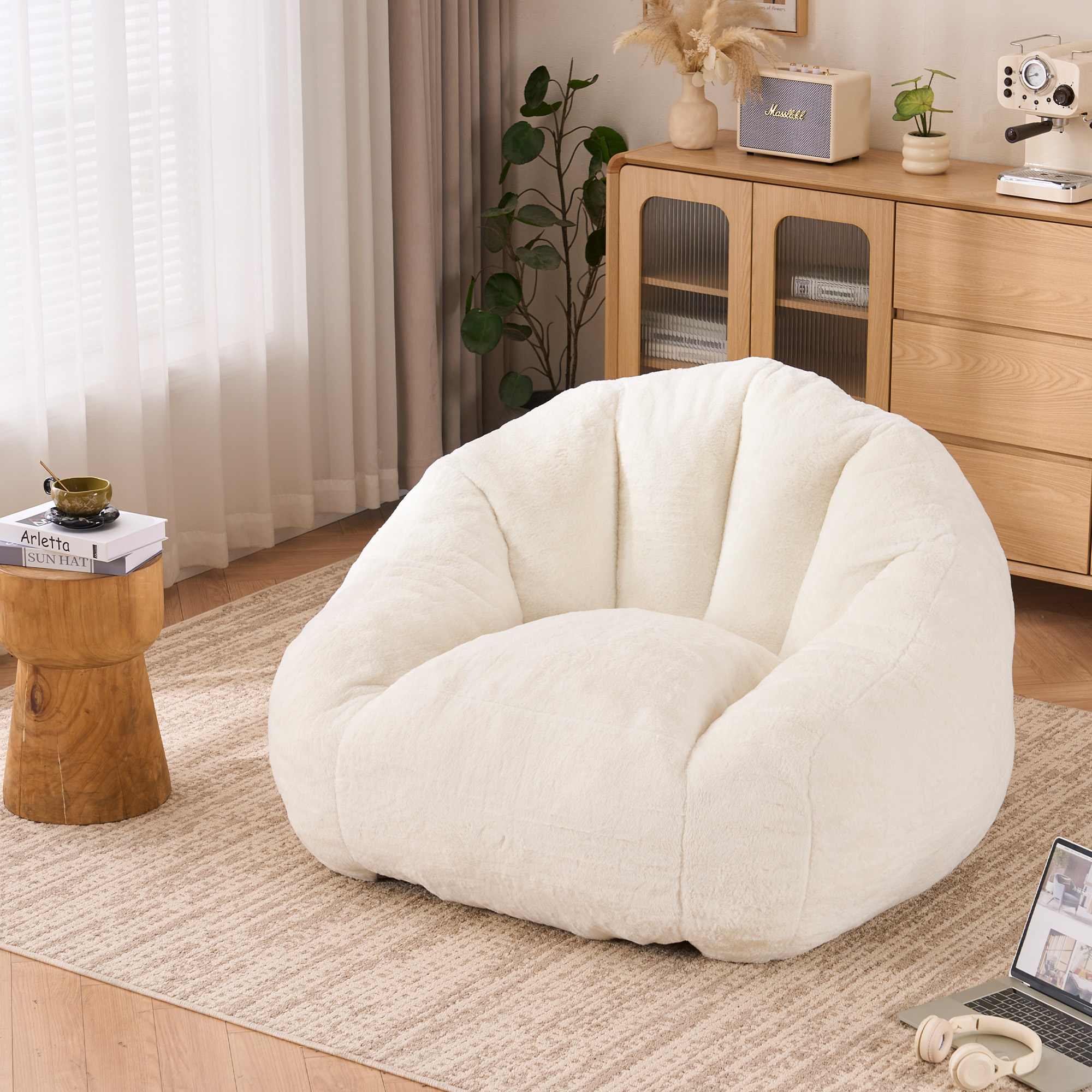 Sitzsack für Erwachsene, flauschiger Loungesessel 
