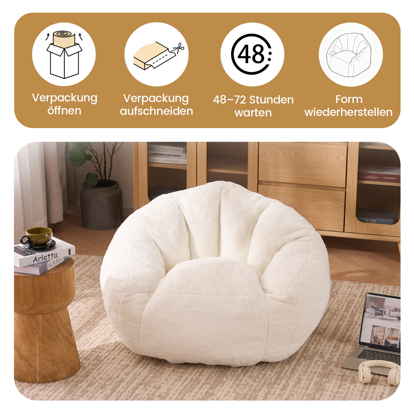 Sitzsack, ein Sitzsack für Erwachsene und Kinder, 