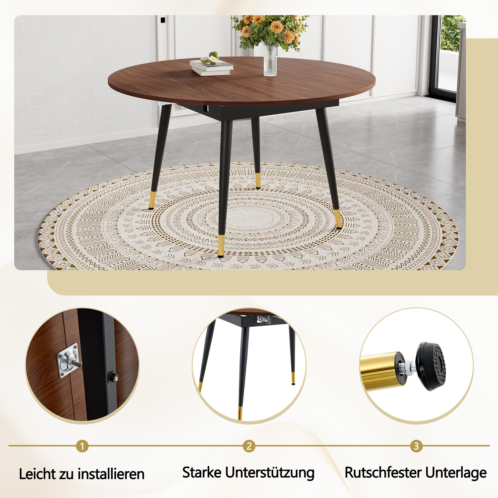 Détail du table à manger