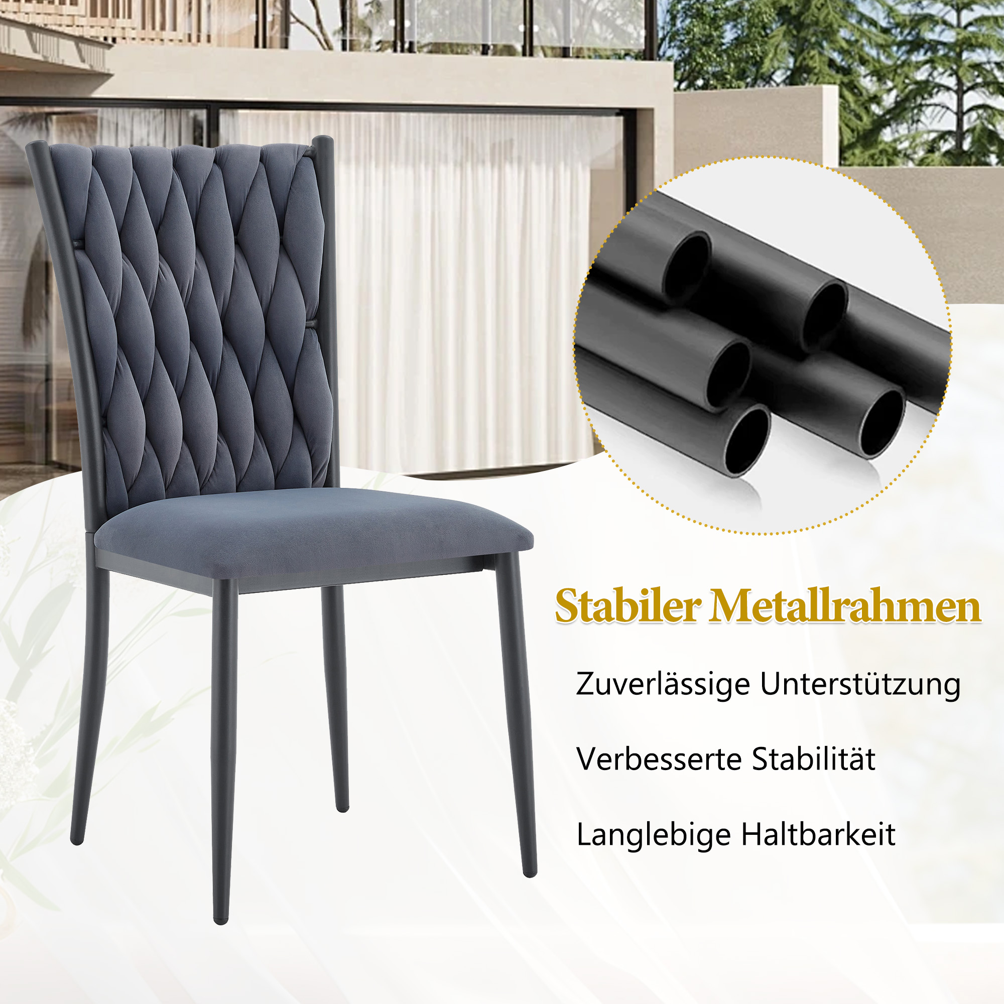 Présentation du chaise de salle à manger