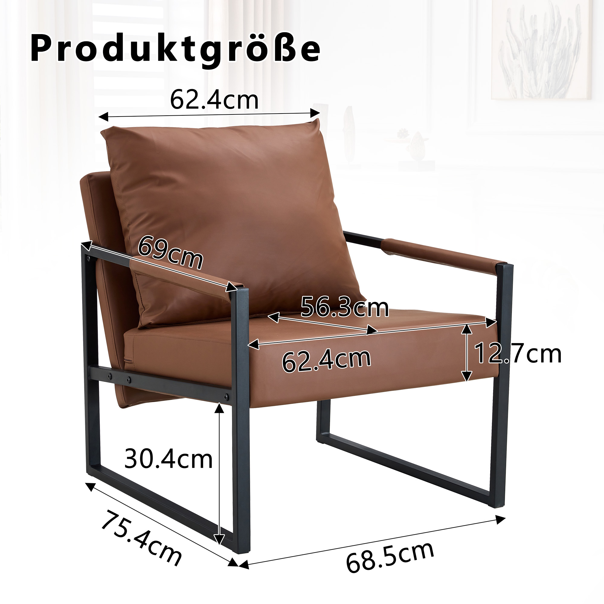 Dimensions du fauteuil d'appoint