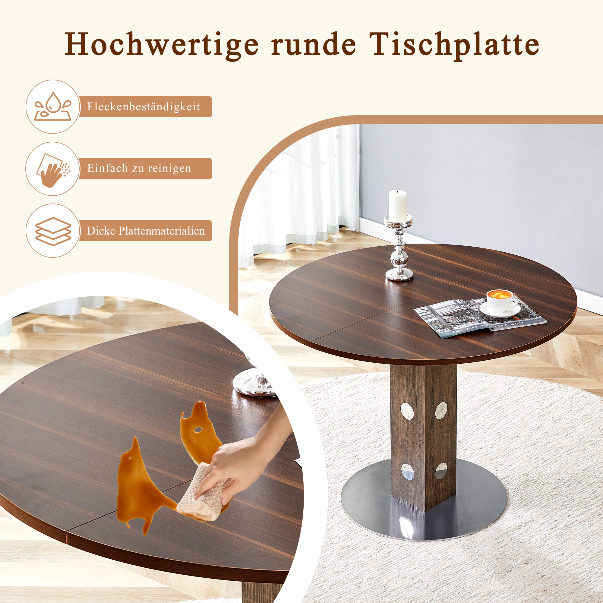 Détail du table à manger