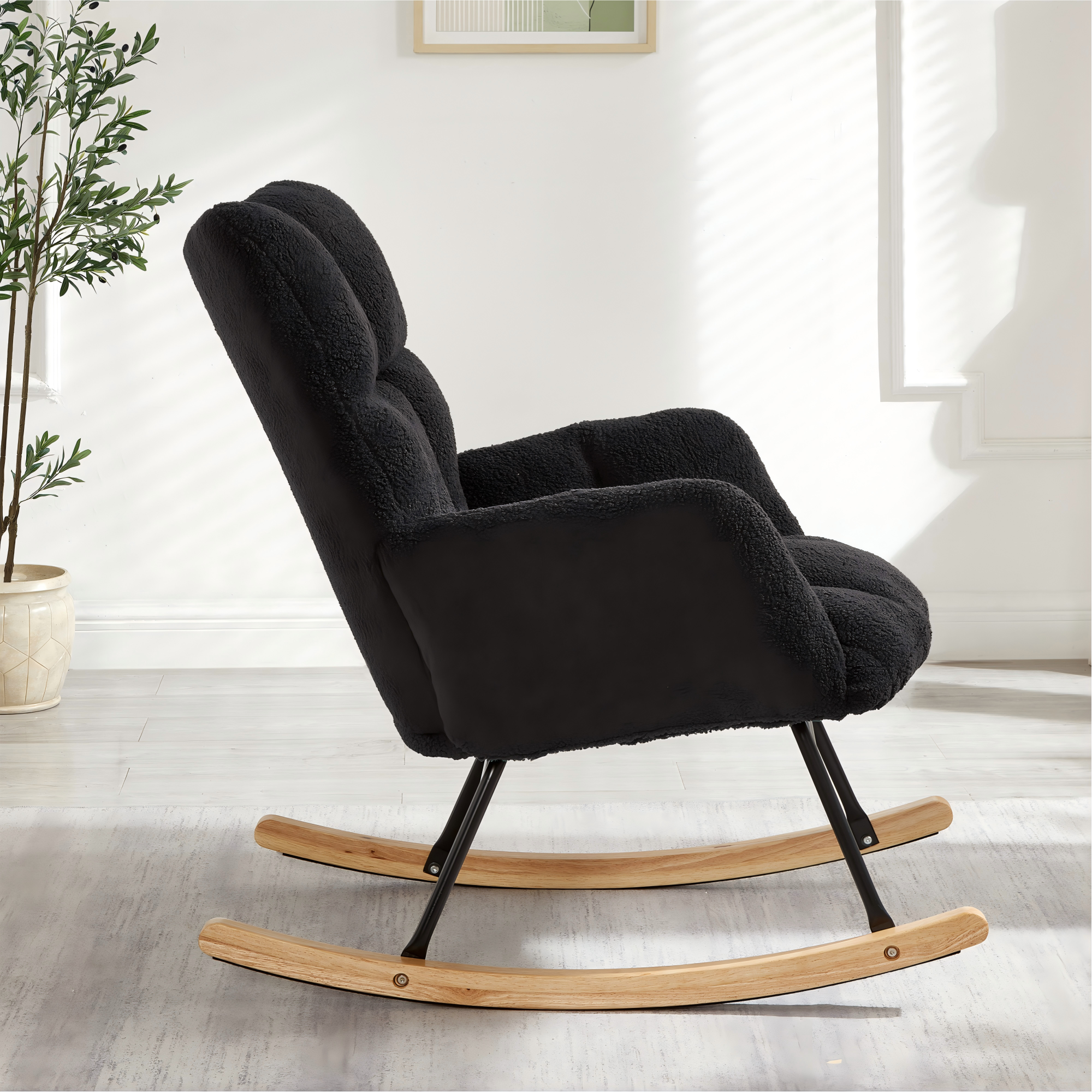 Moderner Schaukelstuhl 69×89×101 CM – Vielseitiger
