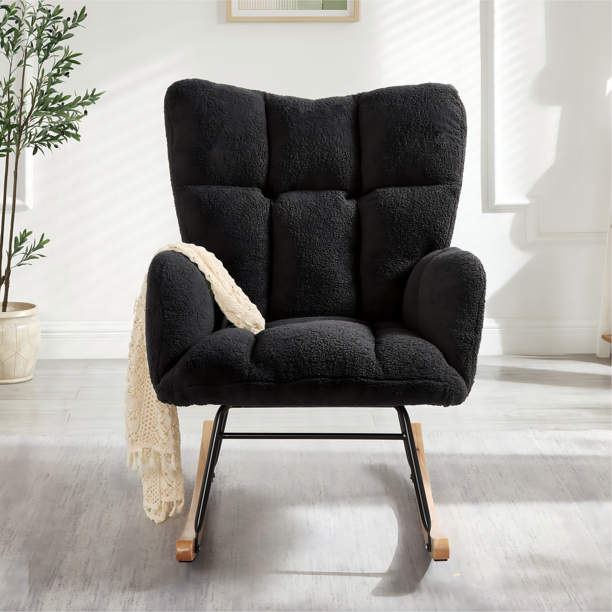 Moderner Schaukelstuhl 69×89×101 CM – Vielseitiger
