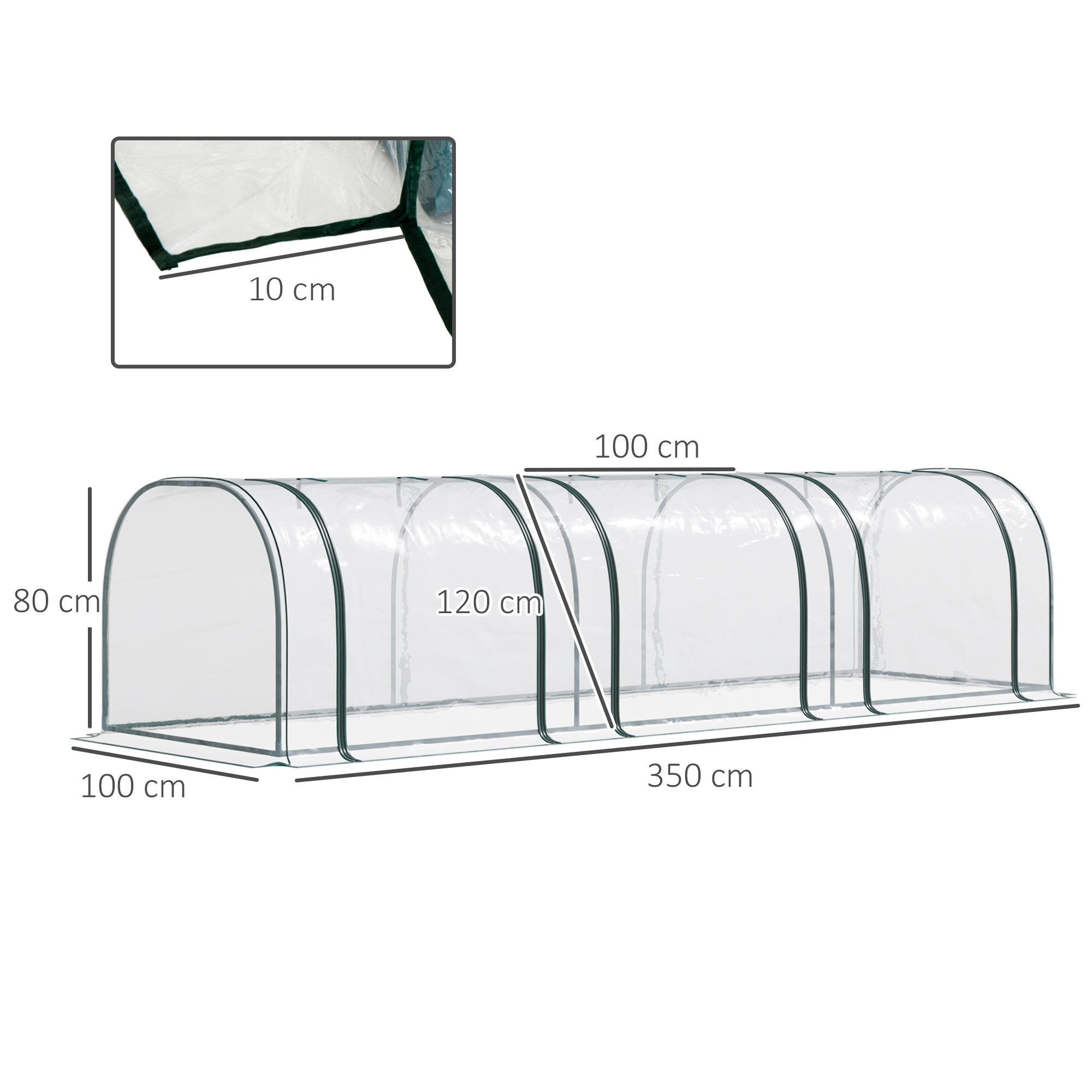 Dimensions du serre de jardin