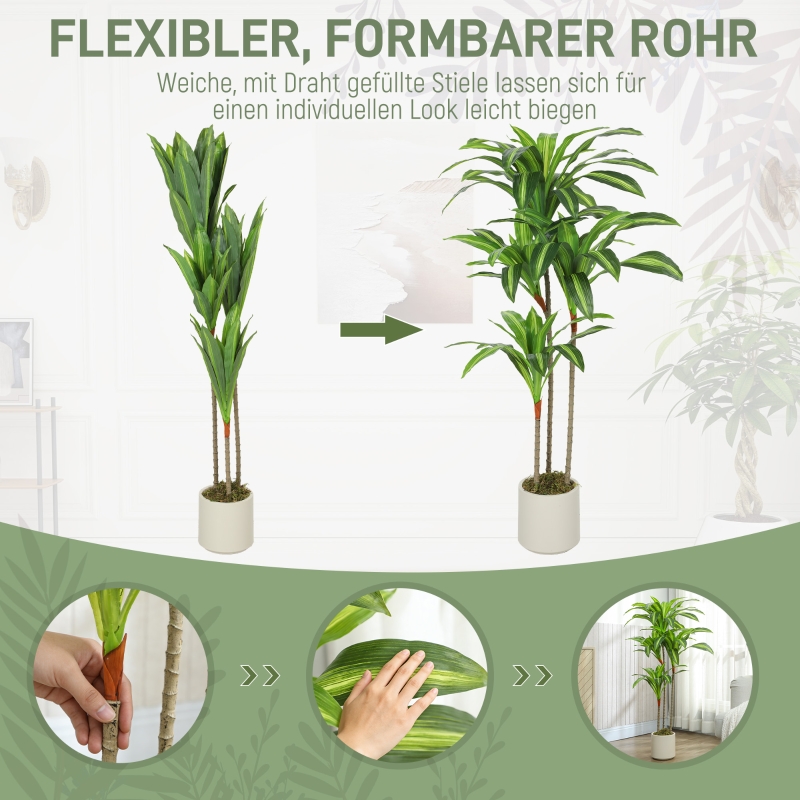 Dracaena artificiel 120cm déco salon