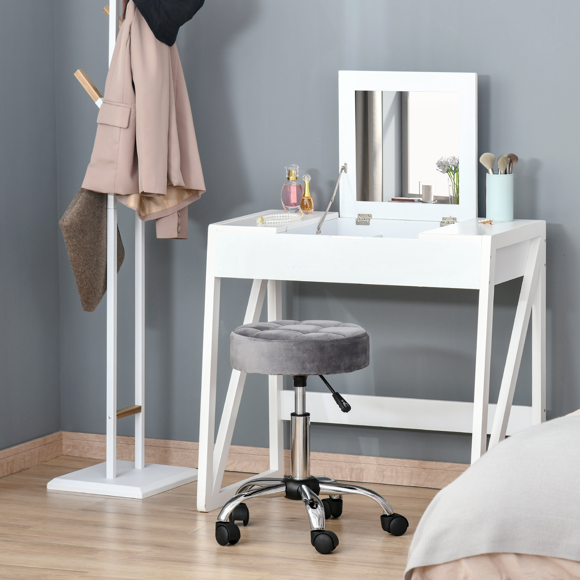 Détail du tabouret d'atelier