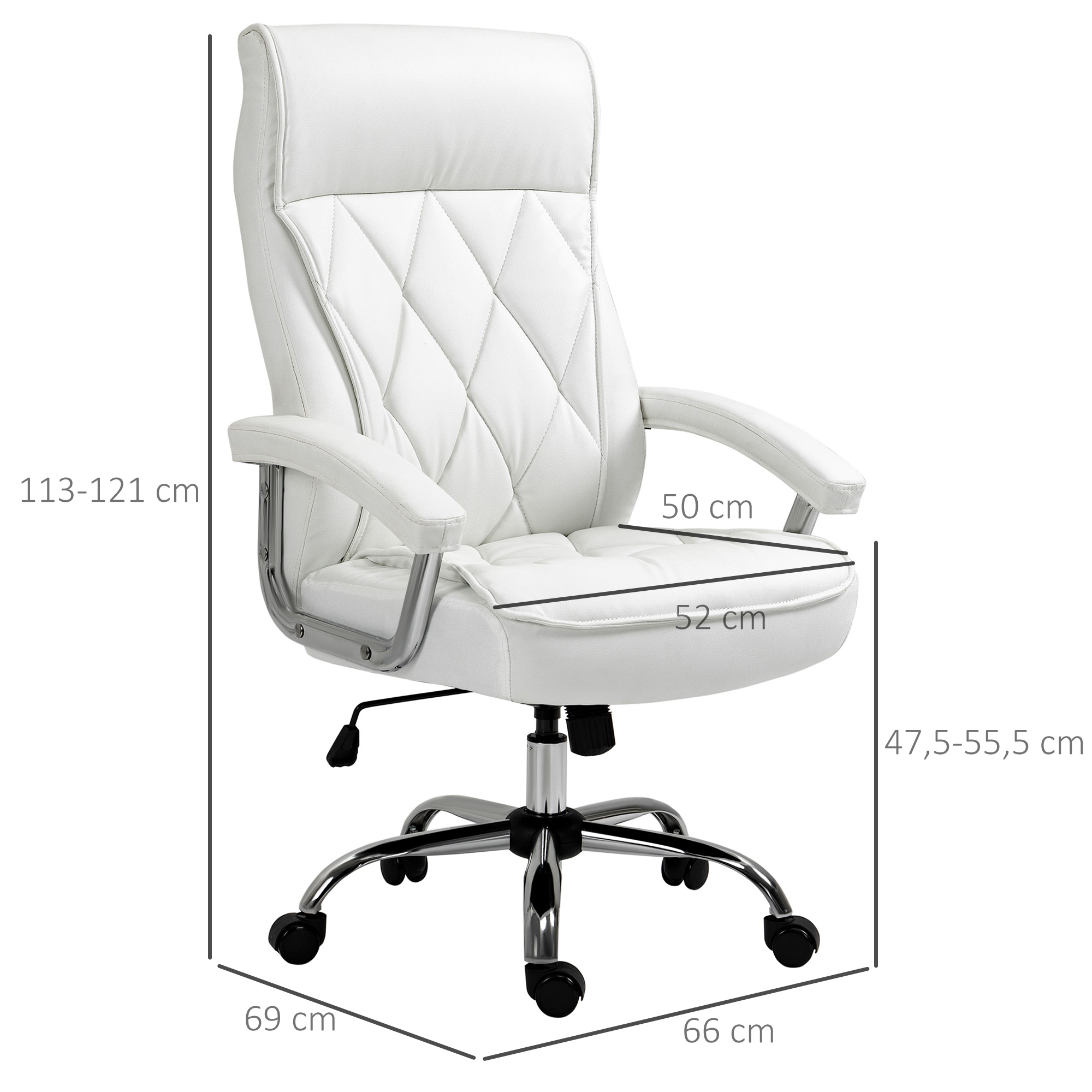 Dimensions du fauteuil de bureau
