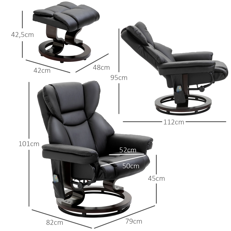 Dimensions du fauteuil relax