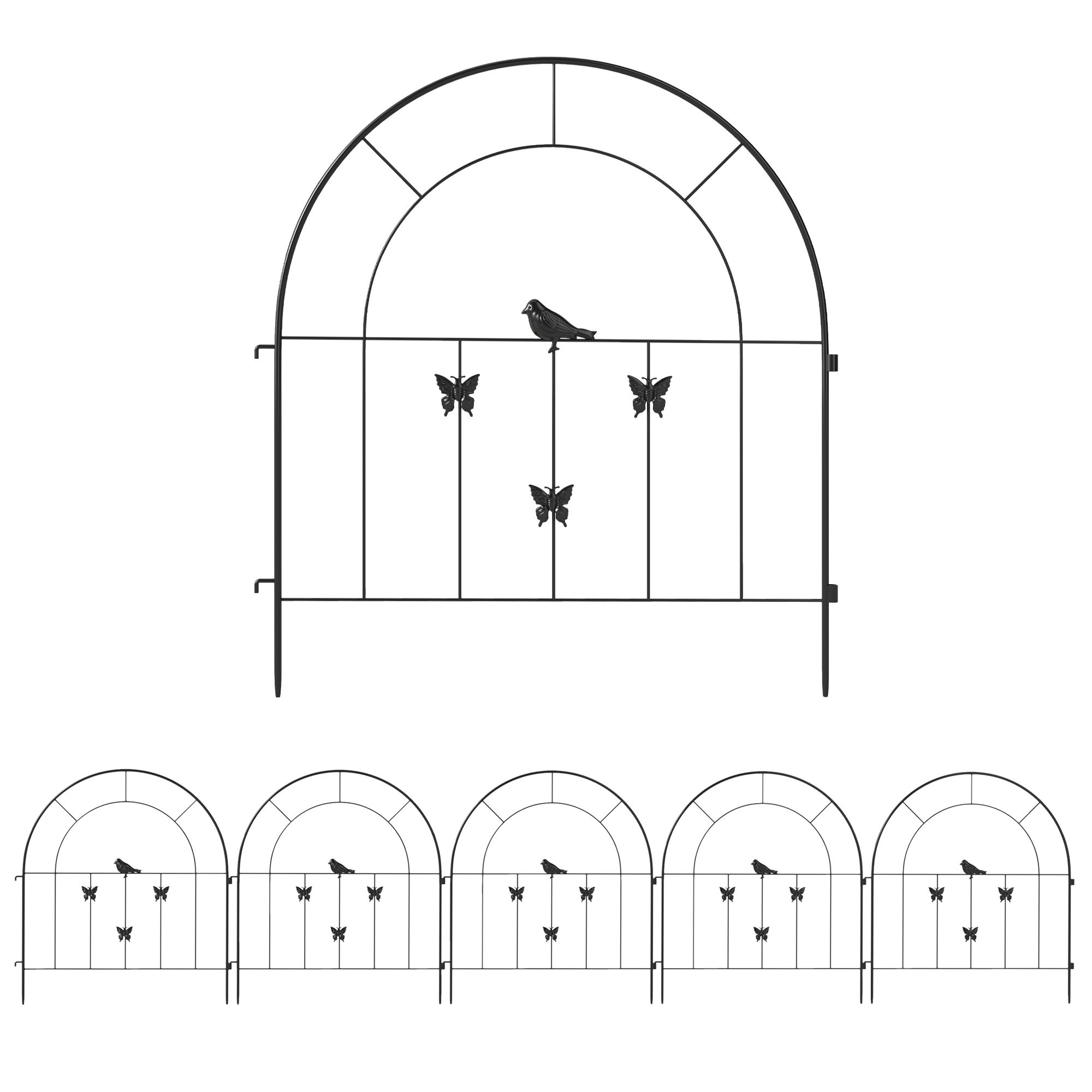 Vue principale du arche de jardin