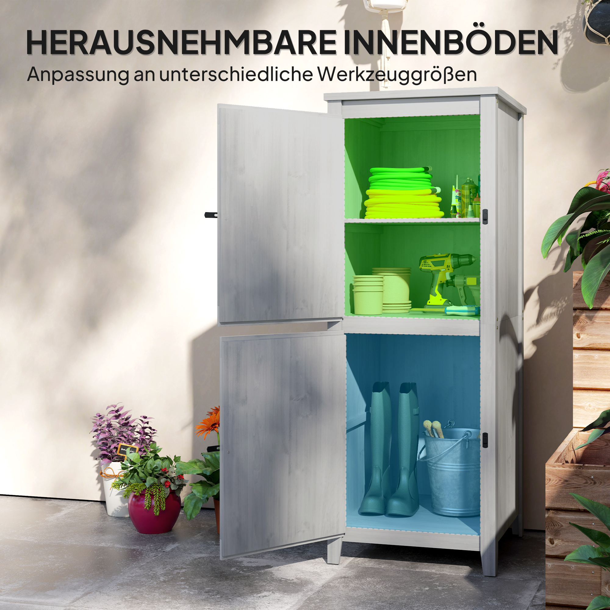 Détail du armoire à outils