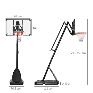 Détail du panier de basket