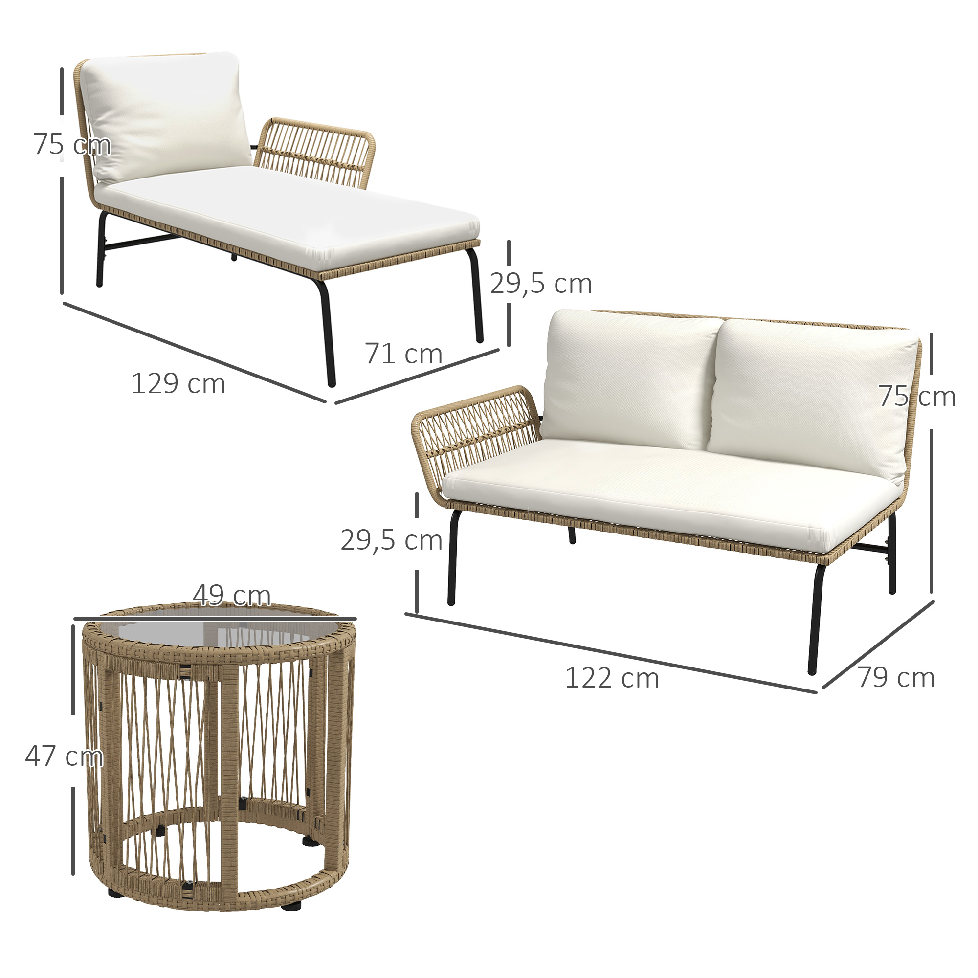 Dimensions du table basse
