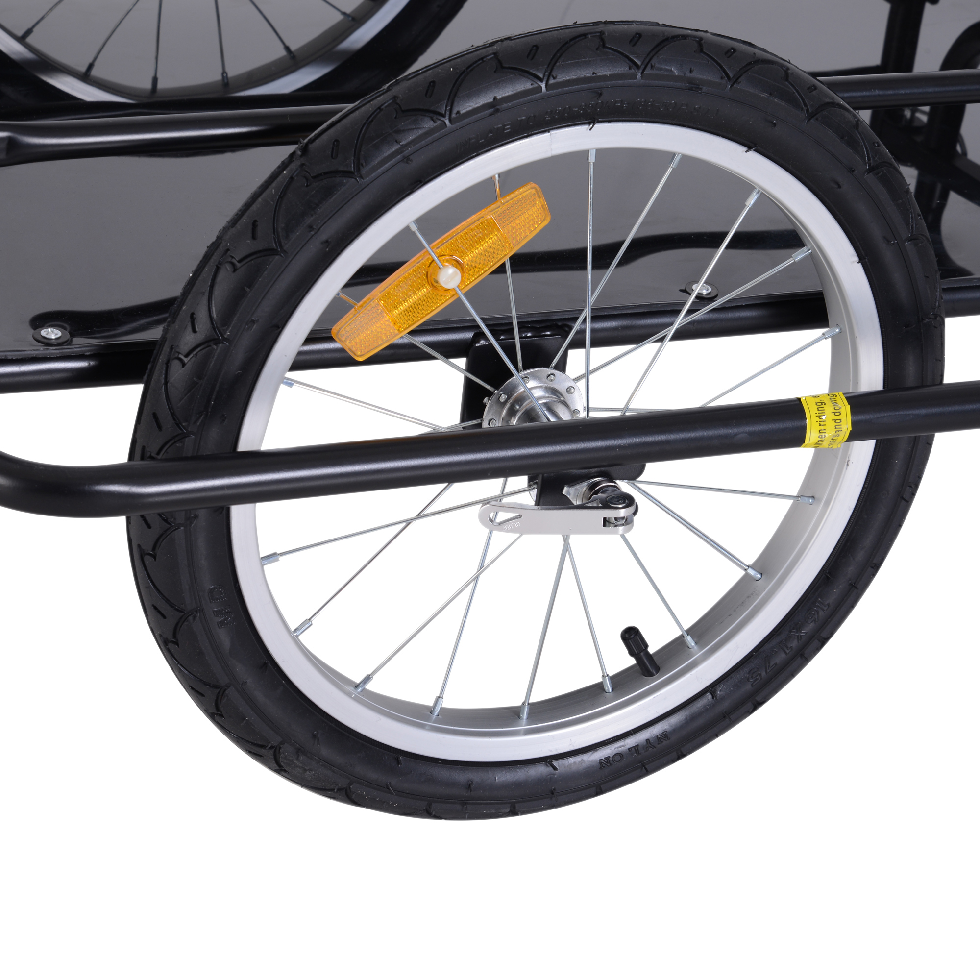 Roue 16 pouces gonflable avec réflecteur
