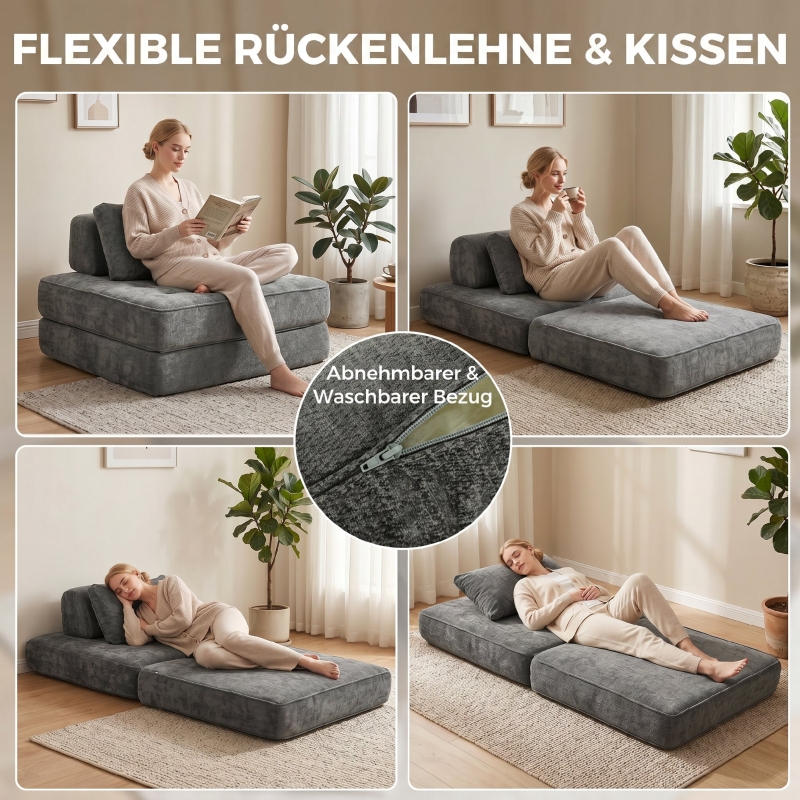 Détail du fauteuil convertible