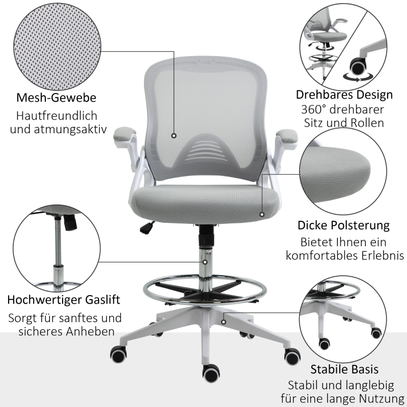 Détail du fauteuil de bureau