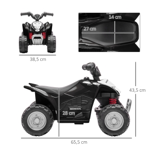 Dimensions du quad électrique
