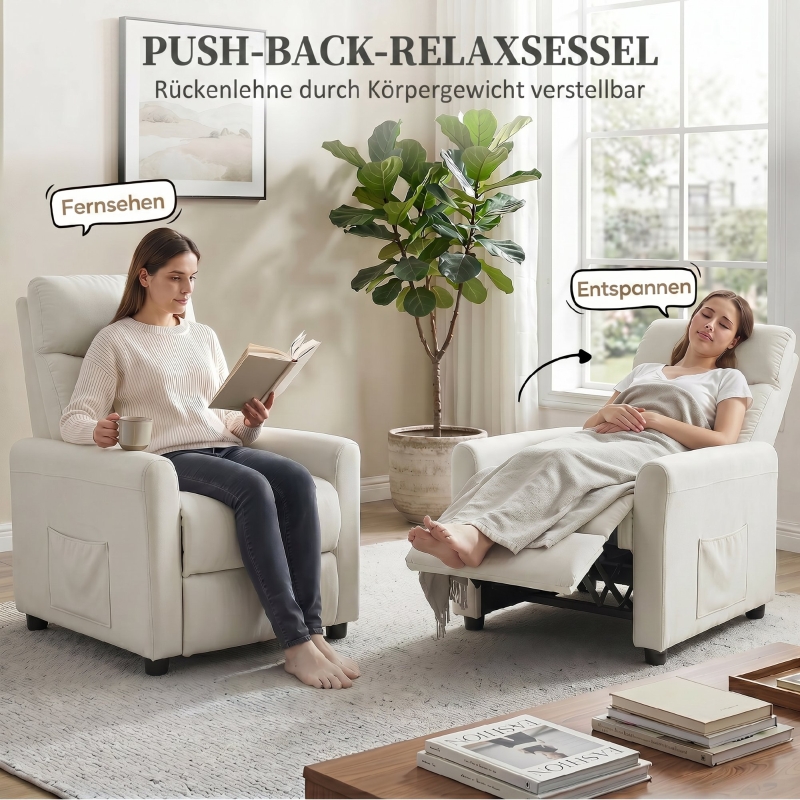 Détail du fauteuil relax