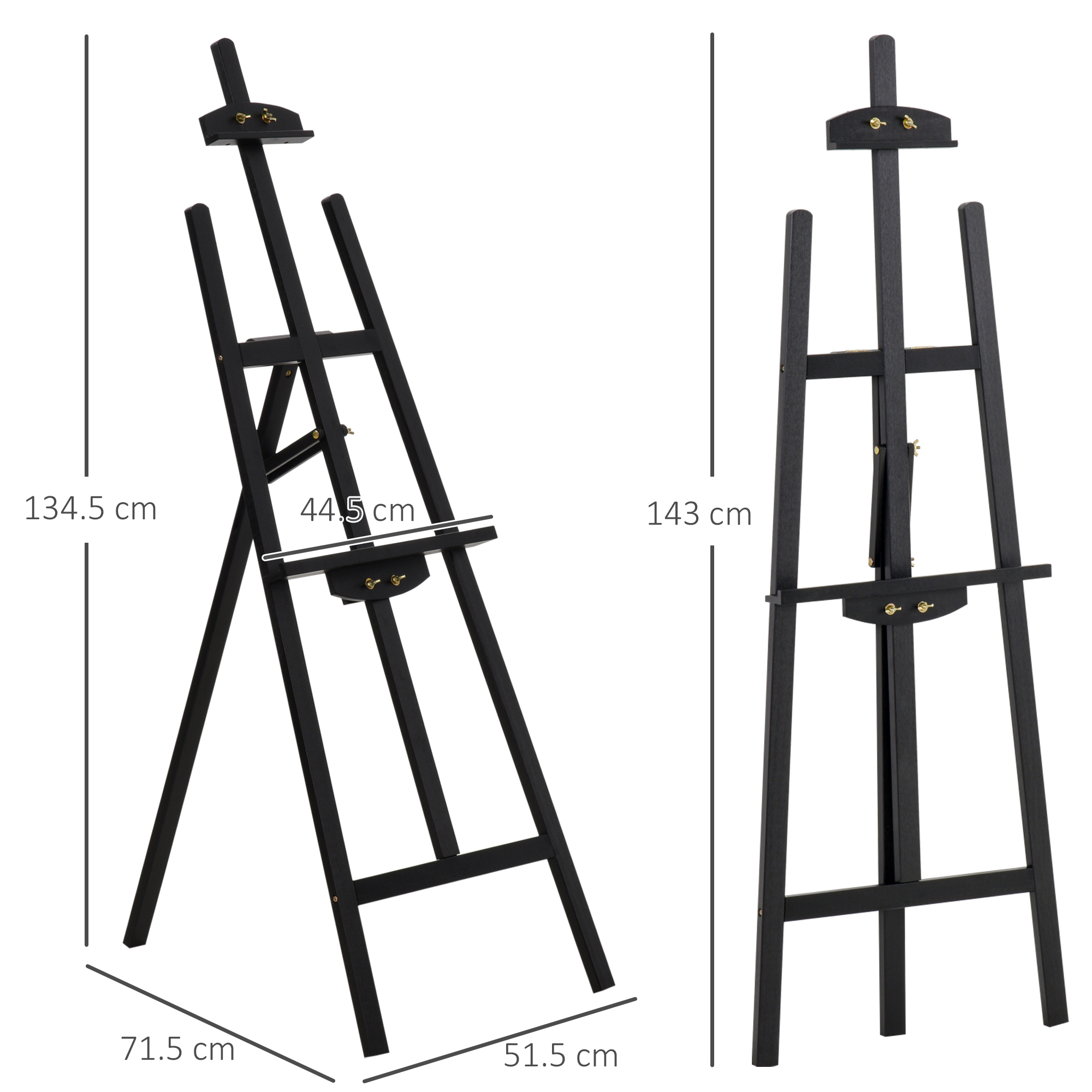 Dimensions du chevalet