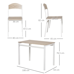 Détail du table à manger