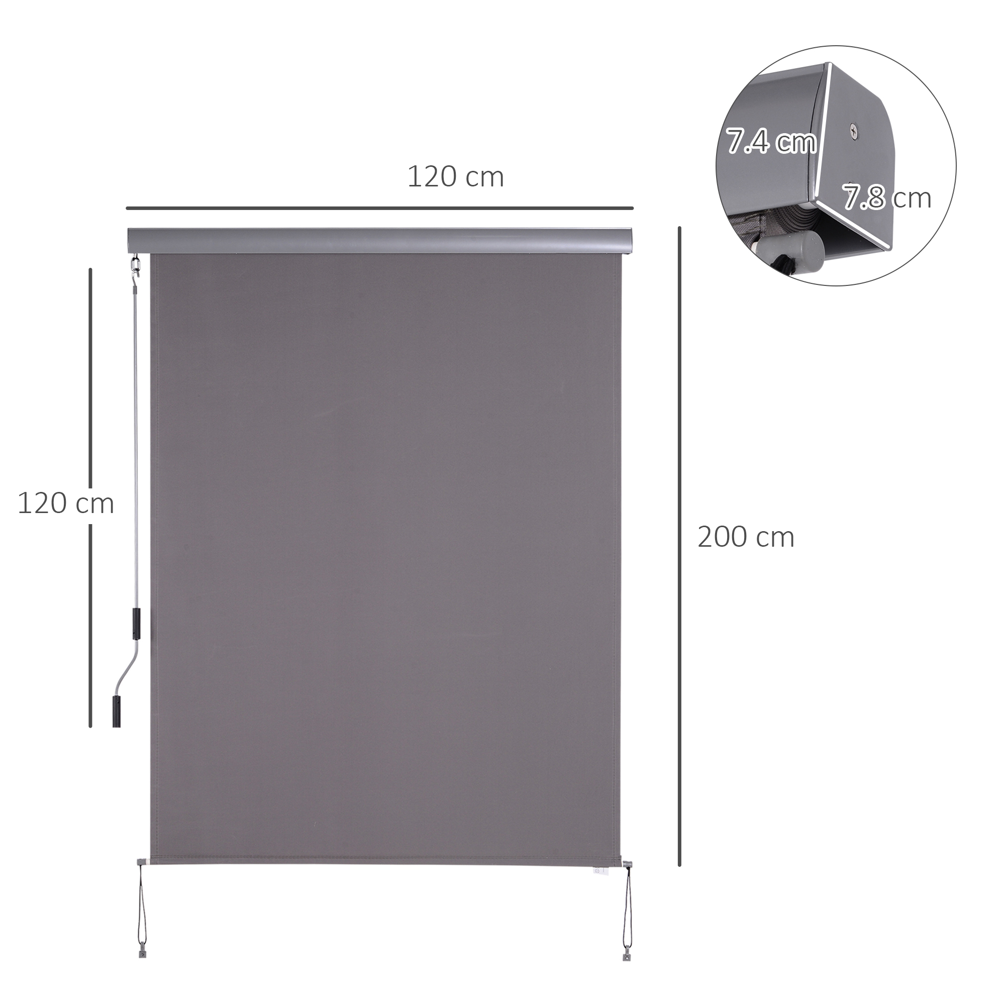 Dimensions du parasol