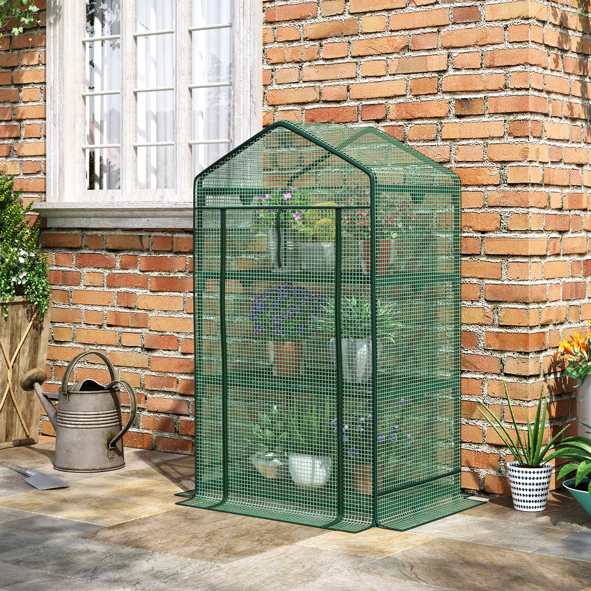 Détail du serre de jardin