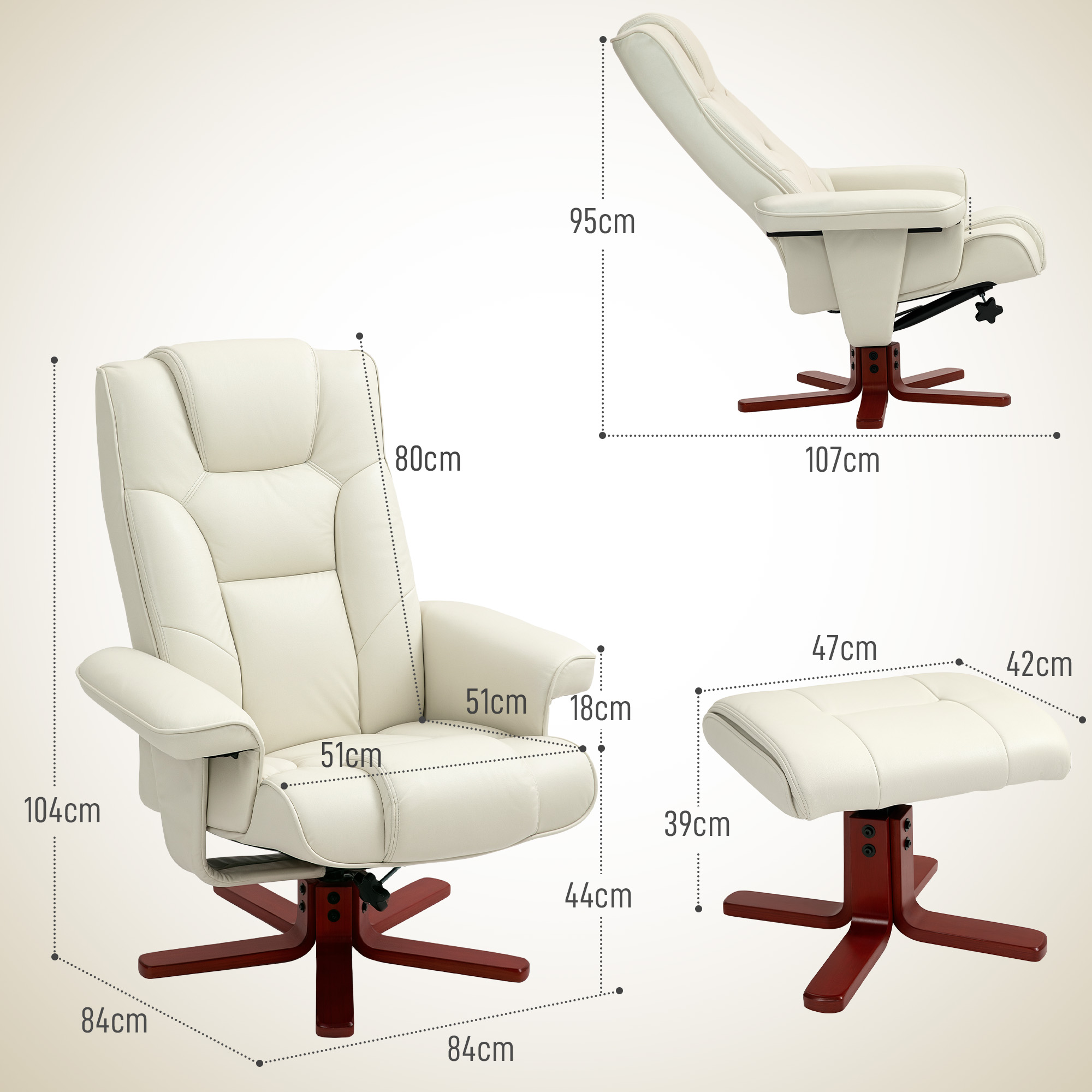 Dimensions du fauteuil relax