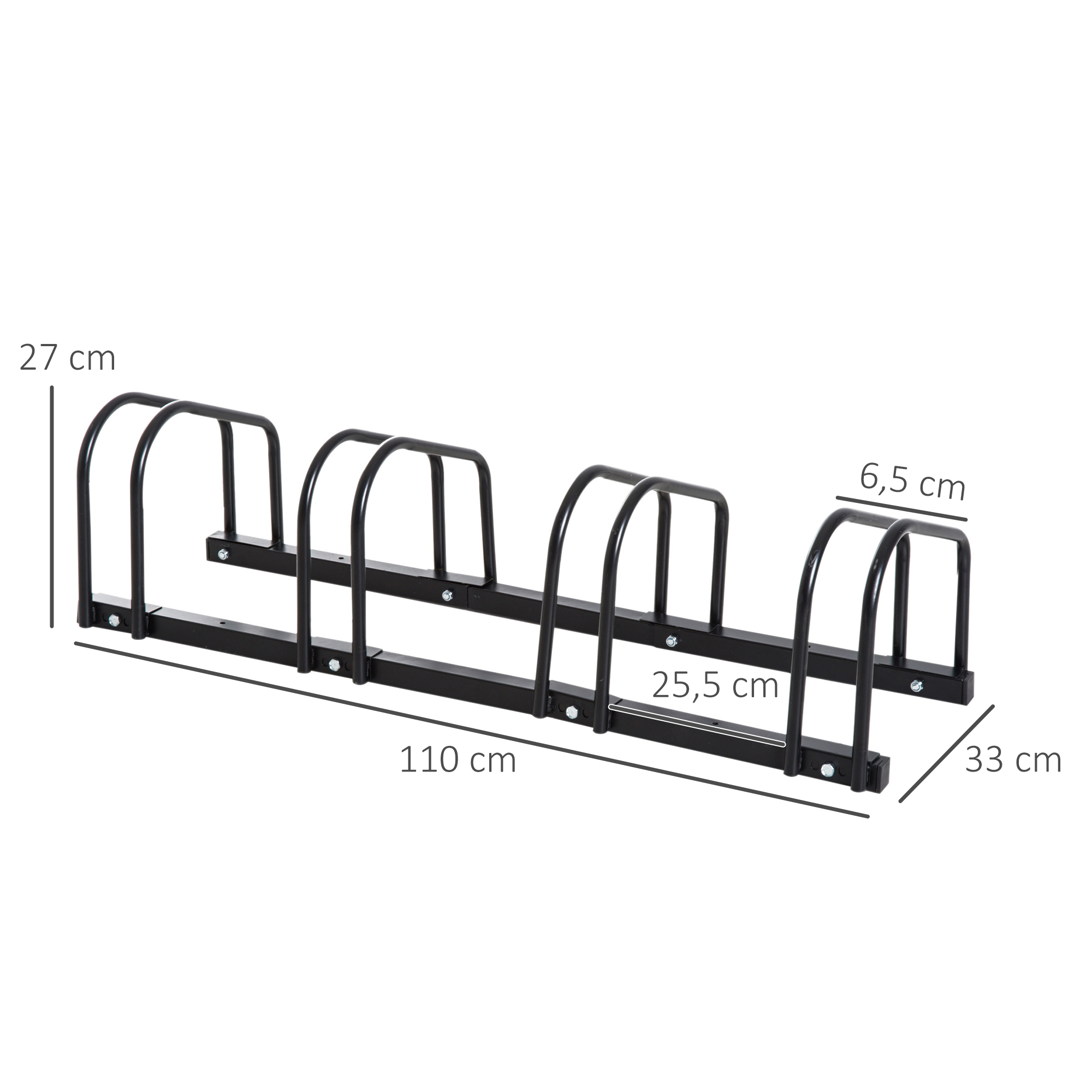 Dimensions du support à vélos