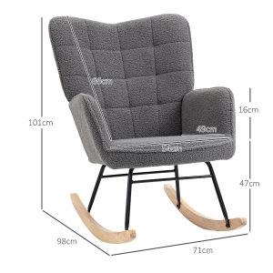 Fauteuil berceur rembourré