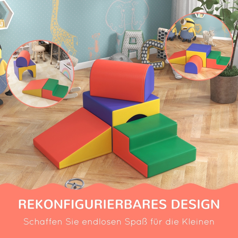 Set blocs mousse souple parcours complet