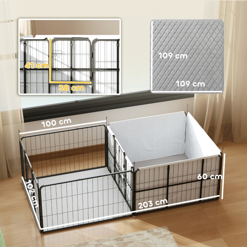 Dimensions du enclos extérieur