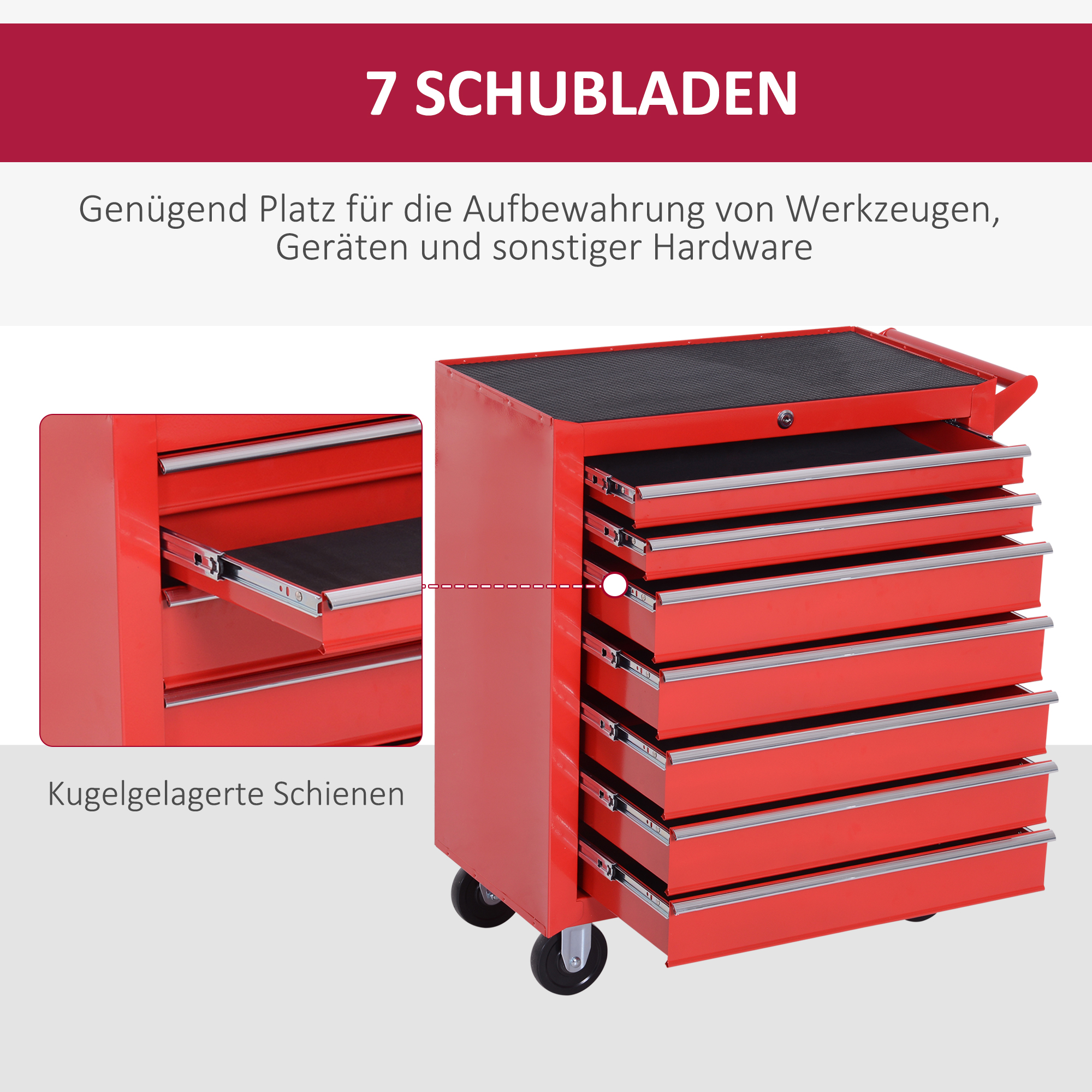 Détail du servante à outils